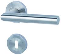 Alpertec acier inoxydable Poignée de porte Doha - Garniture à rosace différentes versions, 88024900