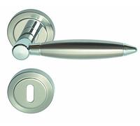 Alpertec de porte en acier inoxydable/chrome-R Lenny-alberts bloque-porte pour chambre poignée de porte acier inoxydable, 32857503