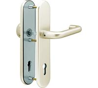 Alpertec garniture de poignée pour porte Agnes -LS KT pour Wohnungseingangstüren/poignée de préhension à l'carré de 8 mm, entraxe 72 mm, 40181350