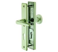Alpertec garniture de poignée pour porte tira -lS cT wohnungseingangstüren pour bouton-poussoirs, carré f2 anodisé 8 mm, entraxe 72 mm, en aluminium, 40100056