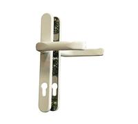 Alpertec garniture de porte à levier schmalrahmengarnitur schildgarnitur 92 mm, 8 mm carré blanc 40315700-poussoirs
