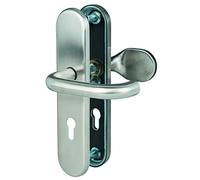 Alpertec garniture de Toronto -LS Edelstahlsatiniert bouton-poussoirs PZ r de la marque haeusler-shop poignée de porte pour portes 92 mm 28820520B