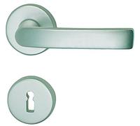 Alpertec garniture de wanda en aluminium-R - alberts bloque-porte pour chambre en aluminium anodisé, poignée de porte BB poignée de porte en acier inoxydable, 72 mm, argent, 40070700K1