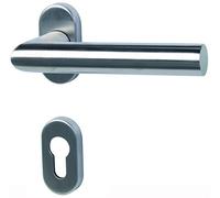 Alpertec inox Metz-R ES Halbgarnitur PZ pointant gauche, fixe et orientable pour de stockage Schmalrahmentüren R de la marque haeusler-shop poignée de porte, 88021470K1