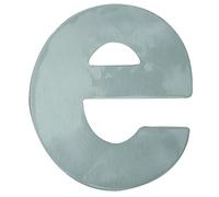 Alpertec Lettre minuscule inox satiné hauteur 120 mm avec vis et chevilles