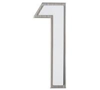 Alpertec Numéro de maison 32271110 en acier inoxydable avec lumière d'orientation de nuit