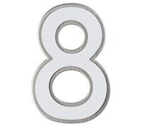 Alpertec Numéro de maison en acier inoxydable 32271180 avec lumière d'orientation de nuit