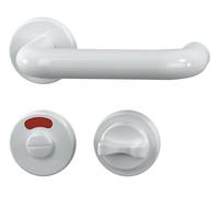 Alpertec plastique-r pour badtüren sperrriegel avec matériel de fixation inclus-blanc - 40130220