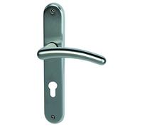 alpertec Poignée de porte Franziska - LS laiton chromé satiné pour appartement porte d'entrée PZ poignée de porte Poignée ferrures, 32966183