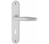 Alpertec ray-lS-alberts bloque-porte pour chambre anodisé metro bB poignée de porte en acier inoxydable, 72 mm, argent, 40360344