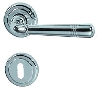 Alpertec sale-r poignée de porte en laiton chromé-alberts bloque-porte pour chambre poignée de porte acier inoxydable, 32704603