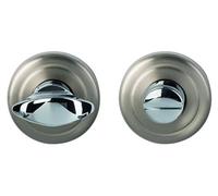 Alpertec Sperriegel porte Rosette chromé/inox poignée de porte acier inoxydable, 32980610K1
