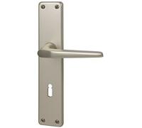 Alpertec tanja-lS-alberts bloque-porte pour chambre en aluminium anodisé, poignée de porte bB poignée de porte en acier inoxydable, 72 mm, argent, 40364004