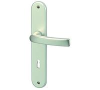 Alpertec wanda-lS poignée de porte en aluminium-alberts bloque-porte pour chambre en aluminium anodisé, poignée de porte bB poignée de porte en acier inoxydable, 72 mm, argent, 40050900K1