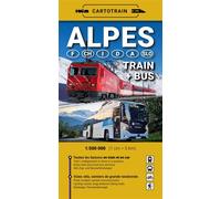 ALPES 6 PAYS en train+bus - - Collectif - Cartotrain - Atlas / carte
