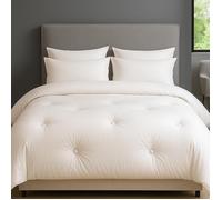 ALPES BLANC - Couette chaude 500 g/m² 240x280 cm pour lit King Size - Garnissage fibre creuse, enveloppe percale - Spéciale hiver