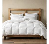Alpes Blanc - Couette Naturelle 4 Saisons - 90% Duvet de Canard - Lot de 2 couettes jumelables par Pressions - Ultra légère et Chaude - Confort Haut de Gamme - Fabrication Française - 200x200 cm