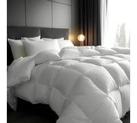 Alpes Blanc - Couette Naturelle Hiver 360 g/m² - Garnissage 30% Duvet et 70% plumette - Chaude et gonflante - Fabrication française