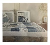 Alpes Blanc - Couvre lit Matin Bleu - 230x250 cm - 2 Places
