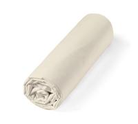 Alpes Blanc - Drap Housse 100% Percale de Coton 80 Fils/cm² - Grand Bonnet 30 cm - Fabrication Européenne - Doux, résistant - Oeko-Tex®