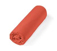 Alpes Blanc - Drap Housse 100% Percale de Coton 80 Fils/cm² - Grand Bonnet 30 cm - Fabrication Européenne - Doux, résistant - Oeko-Tex®