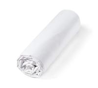 Alpes Blanc - Drap Housse 100% Percale de Coton 80 Fils/cm² - Grand Bonnet 30 cm - Fabrication Européenne - Doux, résistant - Oeko-Tex®