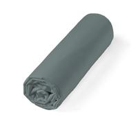 Alpes Blanc - Drap Housse 100% Percale de Coton 80 Fils/cm² - Grand Bonnet 30 cm - Fabrication Européenne - Doux, résistant - Oeko-Tex®