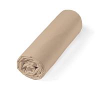 Alpes Blanc - Drap Housse 100% Percale de Coton 80 Fils/cm² - Grand Bonnet 30 cm - Fabrication Européenne - Doux, résistant - Oeko-Tex®