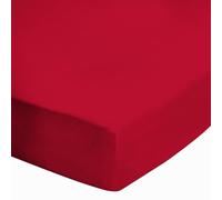 Alpes Blanc - Drap Housse 120 Rouge