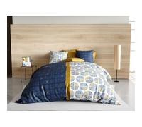 Alpes Blanc - Housse de Couette 100% Coton 240x260 cm + 2 taies 63x63 cm Sirius