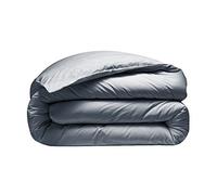 Alpes Blanc - Housse de Couette 280x240 + 2 taies 65x65 cm - 100% Percale - Tissage serré 80 Fils - Finition Rabat - Traitement Easy Care