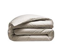 Alpes Blanc - Housse de Couette 280x240 + 2 taies 65x65 cm - 100% Percale - Tissage serré 80 Fils - Finition Rabat - Traitement Easy Care