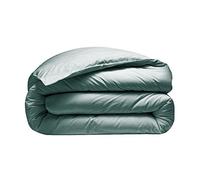 Alpes Blanc - Housse de Couette 280x240 + 2 taies 65x65 cm - 100% Percale - Tissage serré 80 Fils - Finition Rabat - Traitement Easy Care