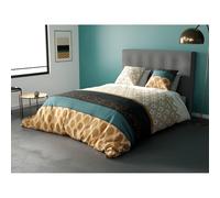 Alpes Blanc - Housse de Couette Bangui 220x240 cm - 100% Coton 57 Fils