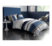 Alpes Blanc - Housse de Couette Belize 220x240 cm 100% Coton 57 Fils