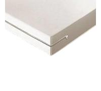 Alpes Blanc - Housse de Matelas intégrale Coloris Blanc 90x190 cm