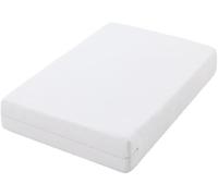 Alpes Blanc - Housse intégrale Matelas - Anti-bactérienne et Anti-acariens - 100% Pur Coton - Fermeture zippée - Bonnet 30cm