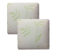 ALPES BLANC - Lot de 2 oreillers 60x60 cm mémoire de forme Visco - Soutien cervical, anti-allergique, confort durable -réparateur