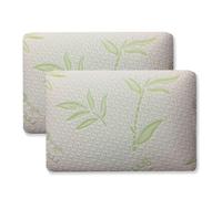 Alpes Blanc - Lot de 2 Oreillers Rectangulaires Mémoire de Forme Visco