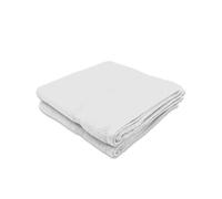 Alpes Blanc - Lot de 2 Serviettes de Bain - 50x100cm - 100% Coton Eponge 600 g/m²