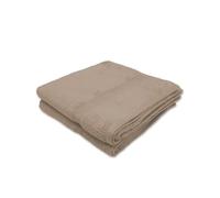 Alpes Blanc - Lot de 2 Serviettes de Bain - 50x100cm - 100% Coton Eponge 600 g/m²