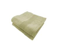 ALPES BLANC - Lot de 2 Serviettes de Bain 600g Taupe - Coton & Bambou Ultra Douces, Absorbantes et Résistantes - 100x150 cm