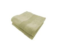 Alpes Blanc - Lot de 2 Serviettes de Bain Coton et Bambou - 600gr/m²