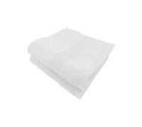 Alpes Blanc - Lot de 2 Serviettes de Bain Coton et Bambou - 600gr/m²