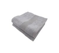 Alpes Blanc - Lot de 2 Serviettes de Bain Coton et Bambou - 600gr/m²