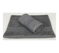 Alpes Blanc - Lot de 2 Serviettes Invités Anthracite - 30x50