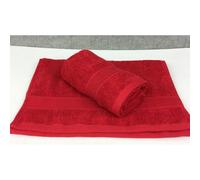 Alpes Blanc - Lot de 2 Serviettes Invités Rouge - 30x50