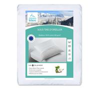 Alpes Blanc - Lot de 2 sous-Taies d'oreiller 100% Coton - Protection Durable, Douceur Naturelle et Entretien Facile pour Oreillers Hygiéniques