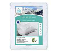 Alpes Blanc Lot de 2 sous taies d'oreillers en Coton/Housse protège Oreiller Antistatique Set de 2/ Protection pour Oreiller (50_x_70_cm)