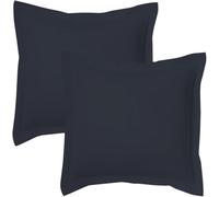 Alpes Blanc - Lot de 2 Taies d'oreiller 100% Coton 57 Fils - Douces, Respirantes et Résistantes - Entretien Facile- Fabrication Française